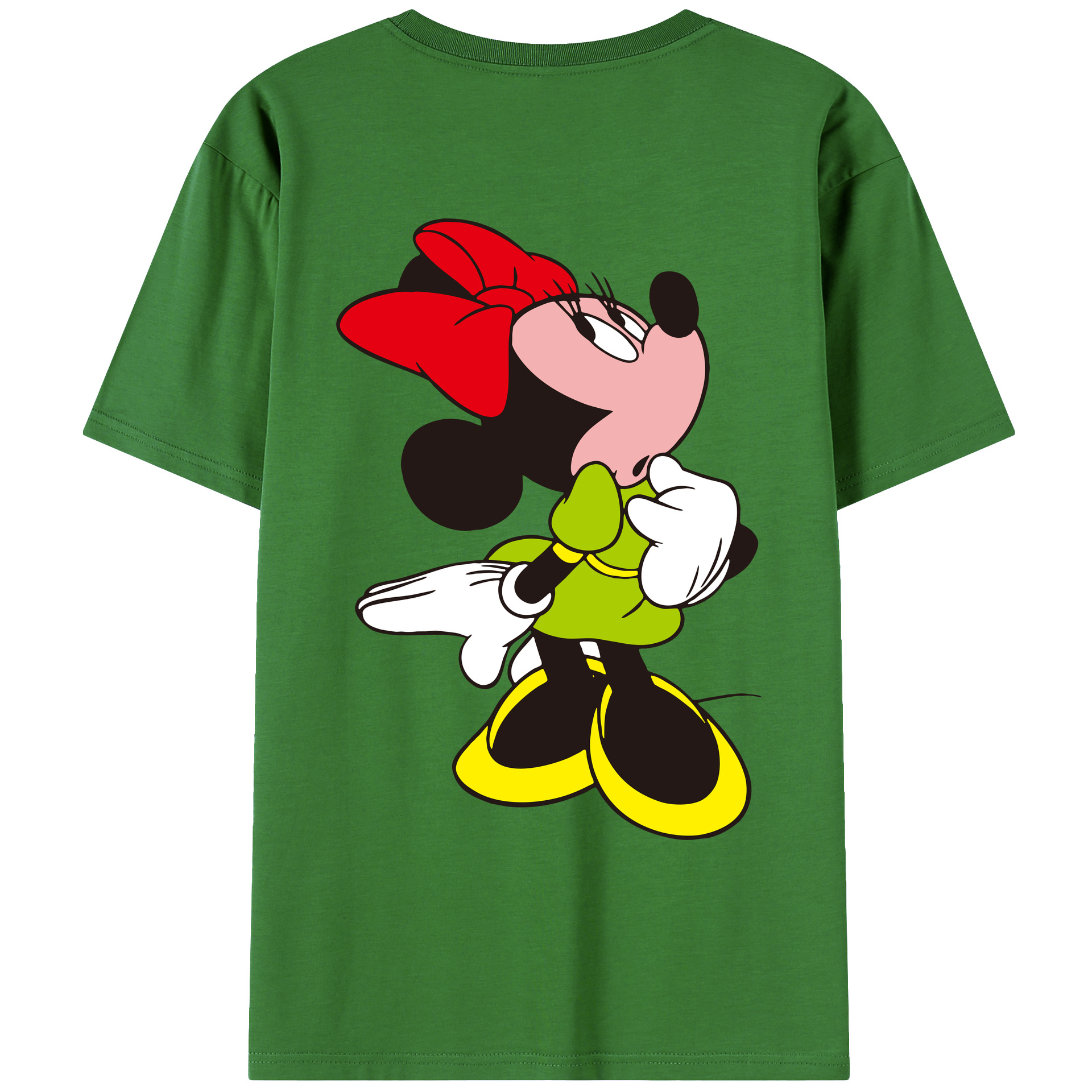 （画像用） ミッキーマウス Mickey Mouse レディース半袖Tシャツ(バックプリント)
